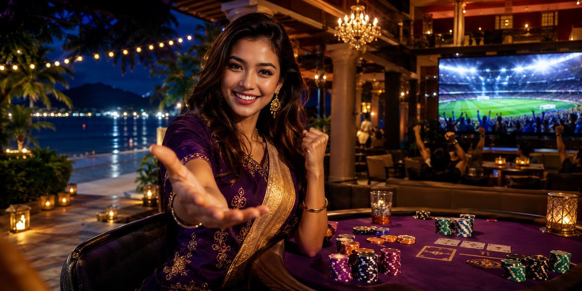Pemain poker di Langkawi bermain permainan kad secara dalam talian